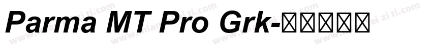 Parma MT Pro Grk字体转换